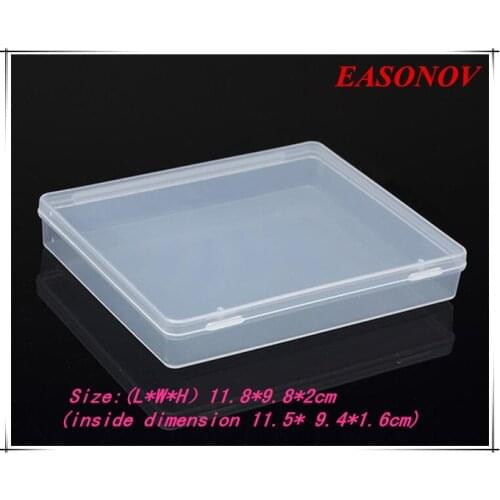 PP transparent rectangular plastic box storage tool box 5pcs / lot