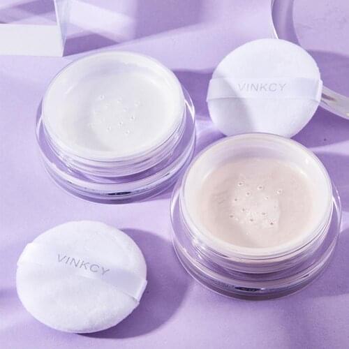 Makeup Loose Powder For Vinkcy Oil Control Loose Powder Minimize Pores Bright Powder Cosmetic Puff For Face Finish Setting