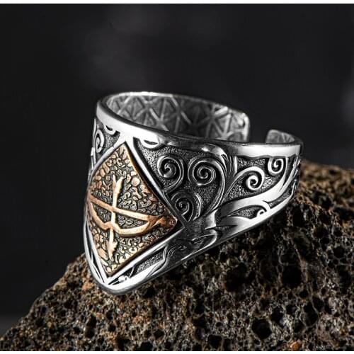 Silver Thumb Ring Archer Men Ring 925 Sterling Silver Ring Great Seljuk Kemankes Tozkoparan Arrow Ring Made in Turkey