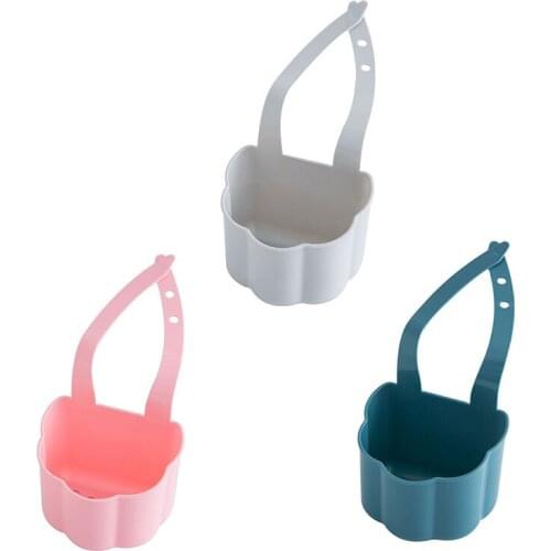 Kitchen Sink Faucet Drain Rack Creative Drain Rack Sponge Soap Debris Rack Plastic Hanging Storage Basket Home Storage Supplies