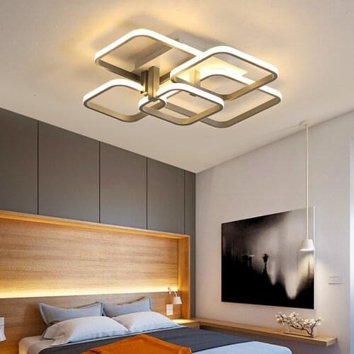 Gray/White/Black Modern led chandelier lights for Bed room Living room lustre led Creative led chandelier lighting lampara techo