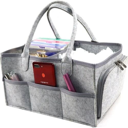 Baby Diaper Caddy Storage Organizer Handbag Multifunction Large Capacity Portable Multi-Pocket Storage Bags