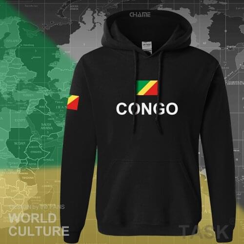 Congo Republic hoodie men sweatshirt sweat new hip hop streetwear tracksuit nation footballer sporting country COG Congolese
