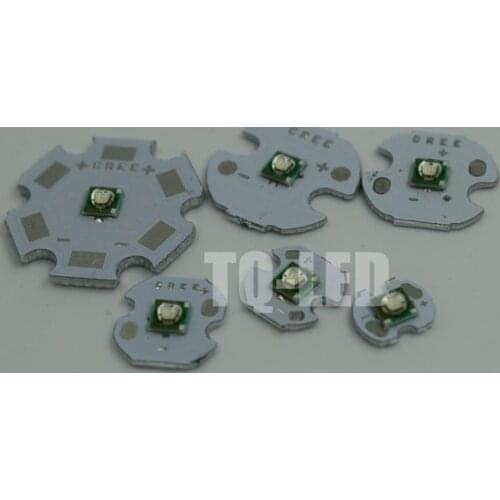 10pcs/lot US Original Cree XPE XP-E Royal Blue 1W 3W High Power LED Emitter on 8mm/12mm/14mm/16mm/20mm PCB