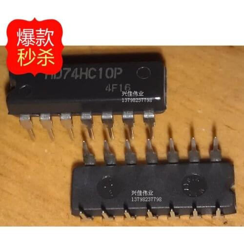 10PCS New SN74LS11N TTL 3 input terminal 3 and the gate DIP14 package HD74LS11P