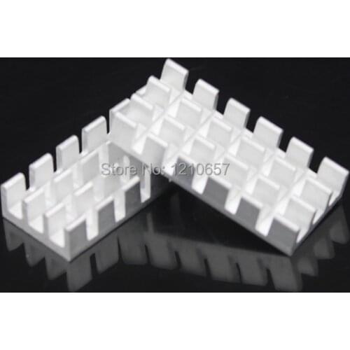 500 pcs LOT 25 x 11 x 5mm Aluminum Heatsink Cooler for Chip CPU VGA RAM IC LED Cooling