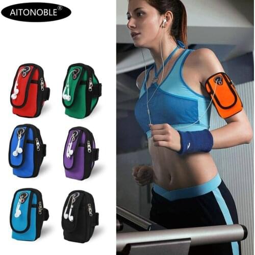 Aitonoble 2020 New Outdoor Exercise Bag Sports Phone Holder Armband Case Running Armbag Waterproof Bag