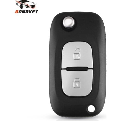Dandkey 2 Buttons Car Key Case Cover Remote Flip Folding Car Key Shell For Renault Clio Megane Kangoo Modus