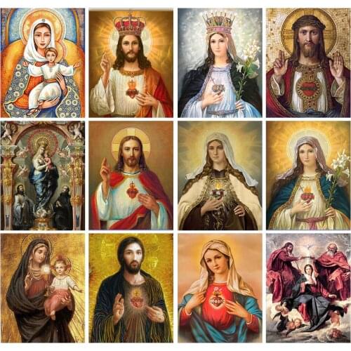 5D DIY Diamond Painting Religion The Orthodox Church Diamond Mosaic Stitch Interior Paintings Art Picture Handicraft Home Decor