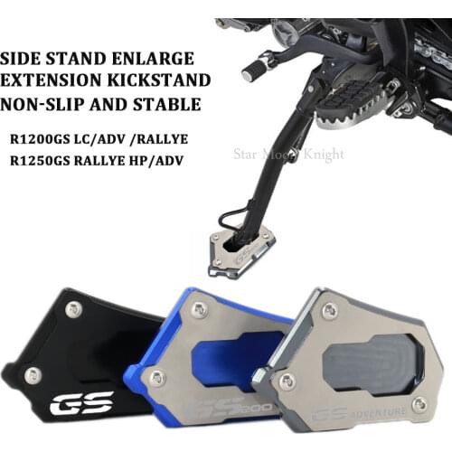 For BMW R 1200 GS LC ADV R1250GS Adventure R 1250 GS Motorcycle CNC Side Stand Enlarge Extension Kickstand R1250GS Accessories