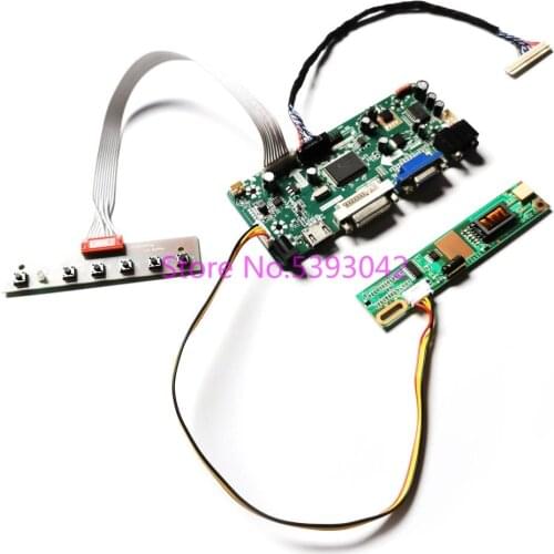 For LTN184KT01-F01/J01/M01/S02/T01 Inverter 1680*945 VGA+DVI 30-Pin LVDS 1CCFL M.NT68676 LCD display controller board kit