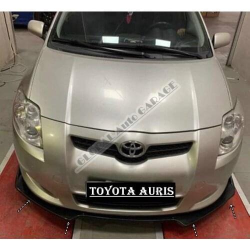 For TOYOTA AURIS Front Bumper Attachment Lip 2006-2010 Piano Glossy Black Splitter Diffuser Universal Spoiler Bumper