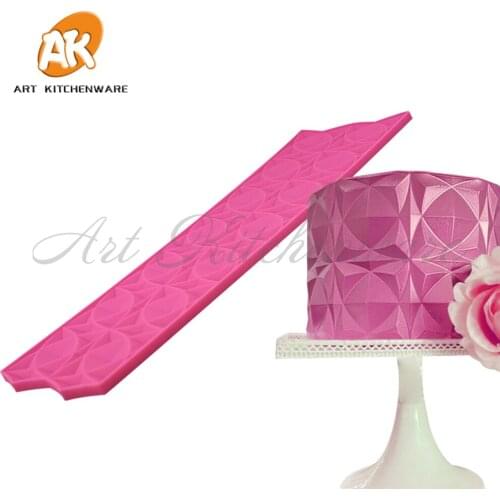 Geometry Gem Origami Silicone Mold Chocolate Sugar Craft Lace Mat Handmade Cake Mould Cake Decorating Tool Baking Accessories