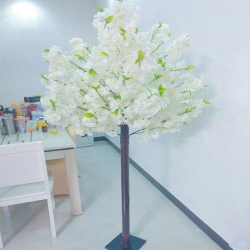 180CM Tall Upscale Artificial Cherry Blossom Tree White Simulation Cherry Fake Plant For Wedding T Station Shooting Props