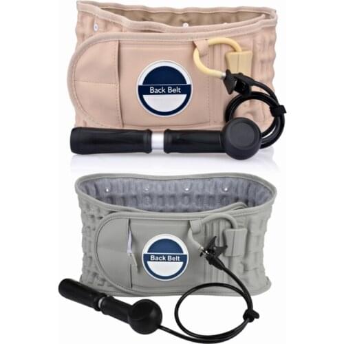 Air Decompression Inflate Back Belt Waist Air Lumbar Spin Traction Health Care Pain Relief Posture Physio Back Brace Support