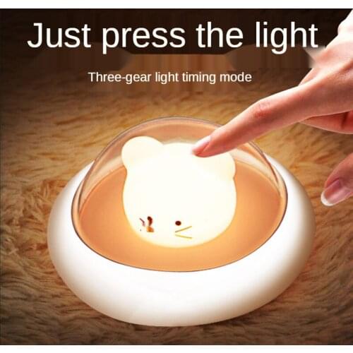 Creative LED Night Light Smart Home Bed Night Lamp Feeding Clapping Lamp Charging Table Lamp
