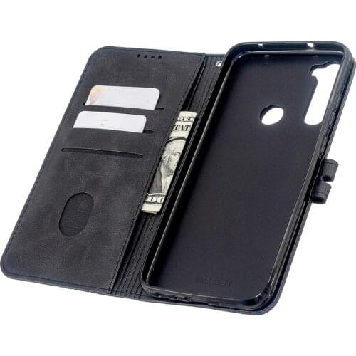 Soft Leather Cover For Redmi Note 8T/Redmi 8/8A Case with Denim Texture Precise Cutouts Wallet Design Buckle Closure Phone Shell