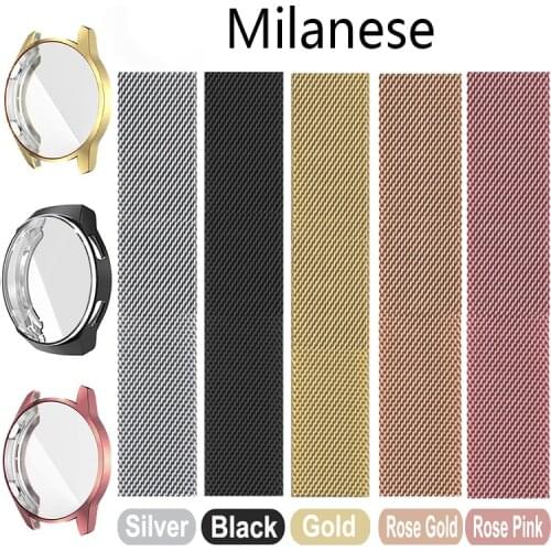 Huawei Watch Strap GT2e GT 2 46mm 42mm Metal Band With Case Screen Protector TPU Huawei GT2 Pro GT 2e Bracelet Accessories