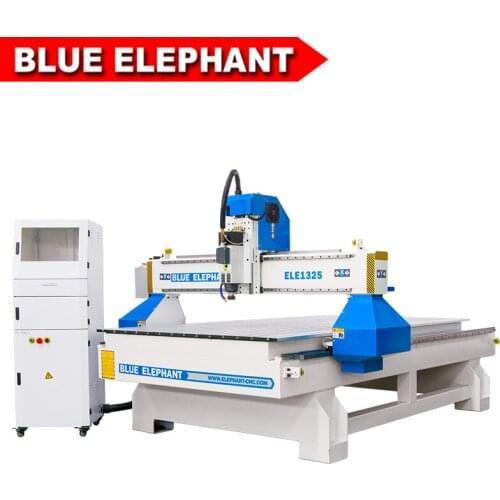 Blue Elephant 3 axis 1325 wood cnc router carving machine for sale with air cooled spindle made in China