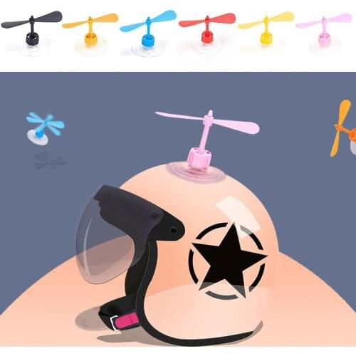 Motorcycle helmet decoration small windmill rotating cute decoration full face off-road accessories dragonfly rotating blades