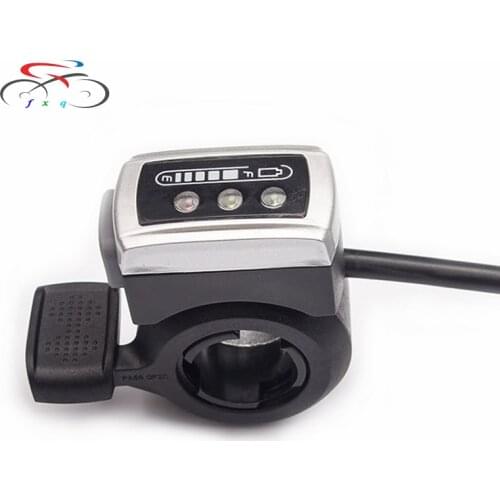 Wuxing 24V/36V/48V ebike Bicycle thumb throttle Gas Accelerator for E-scooter motorcycle Battery Indicator Finger Throttles