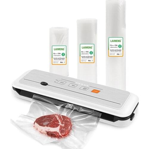 YUMYTH Protable Household Food Vacuum Sealer With Vacuum Bags Rolls Sous Vide Storage Bags Vacuum Packing Machine For Cooking