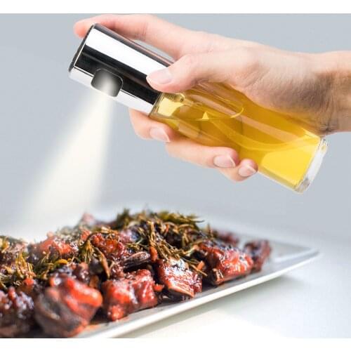2PC Baking Oil Spray Bottle Cooking For Kitchen Baking Oil Cook Oil Spray Glass Spray Bottle For Olive Oil Spray Bottle For Oil