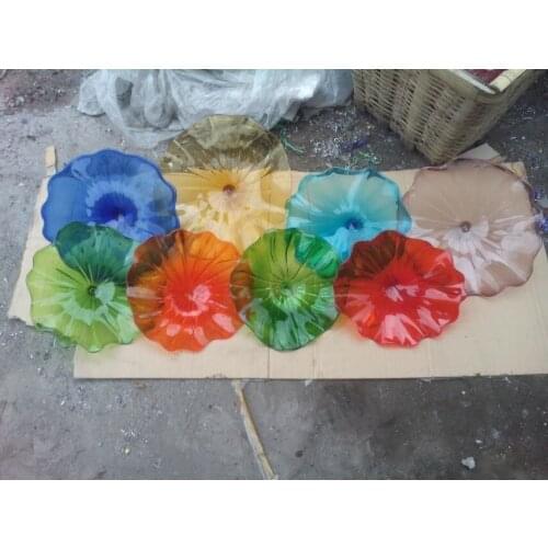 100% Handmade Murano Glass Wall Plate Sconce