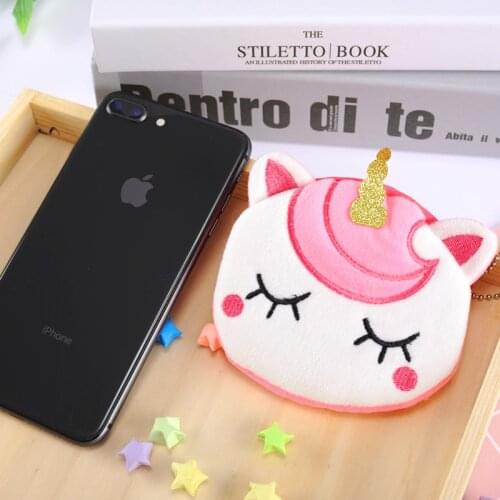 2021 cartoon coin purse cute cat terry coin purse girl embroidery hand key bag storage bag childrens gift coin coin purse