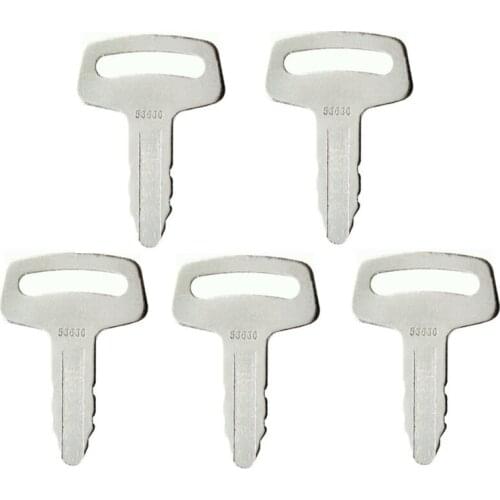 5 Pcs 53630 Ignition Key For Kubota Thomas Wheel Loader Excavator Thomas Skid Steer Model RC101-53630 Free Shipping