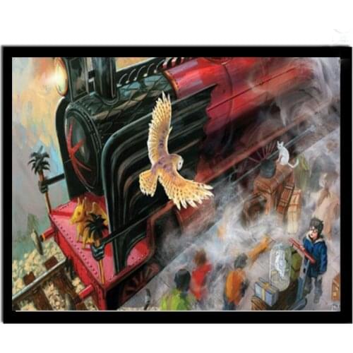 5D Diy Diamond Painting Cartoon train Full Square Round Drill Embroidery Puzzle Picture Of Rhinestones Diamond Mosaic Kid