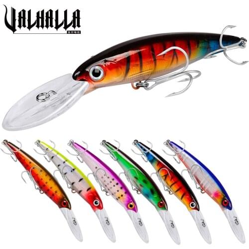 VALHALLA 6Pcs Minnow Fishing Lures 33.4g 16.5cm Topwater Fishing Bait Float Wobblers Swimbaits Artificial Hard Baits Crankbait