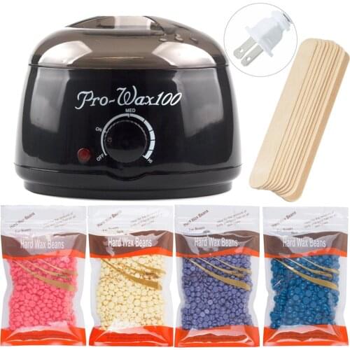 New Hair Removal Wax-melt Machine Set Professional Hand Waxing Beans Bead Heating Machine Depilatory Epilator Calentador de cera