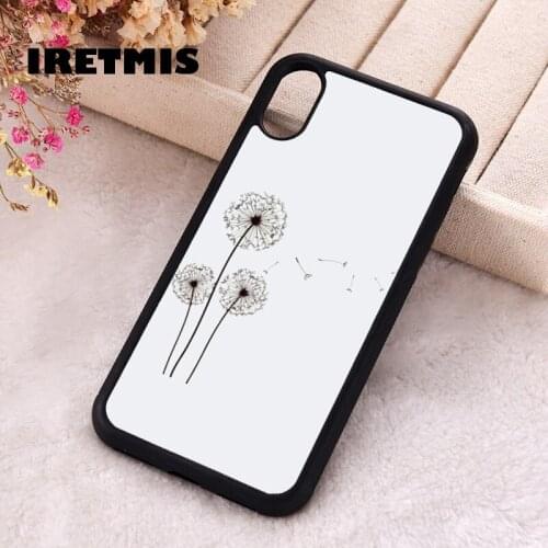 Iretmis 5 5S SE 2020 Phone Cover Case for iPhone 6 6S 7 8 Plus X Xs XR 11 12 Mini Pro Max Rubber Silicone Dandelion