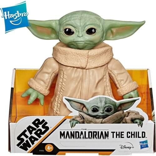 Hasbro Anime Star Wars S.H.Figuarts Yoda baby Electric joint Movable Vocalization action figure Doll model Christmas gift toys