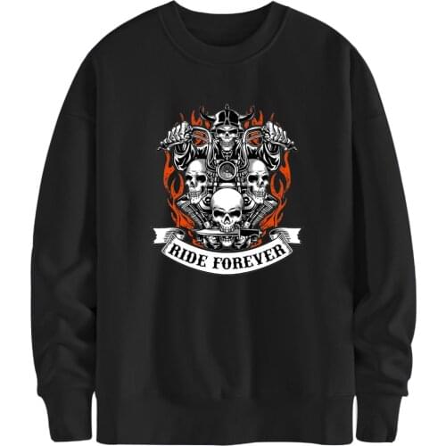 Fleece Cool Skull Mans Sweatshirts Hoodies 2020 New Arrival Clothes Autumn Winter Brand Tracksuits Outdoor Moleton Masculino