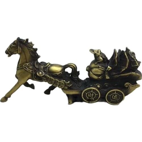 CHINA OLD Feng Shui Decorate Bronze Pure Copper Mara A Hundred Money