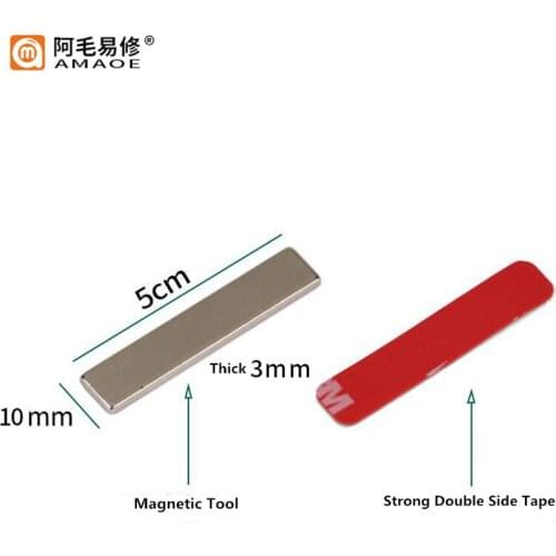 Amaoe Metal Magnet Magnetic Tool Holder Storage Organizer Bar For Mobile Phone Maintenance Clean Up Sticker Tape Tool