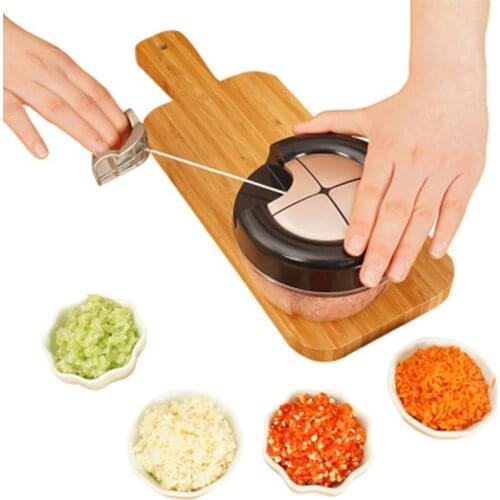 Multifunctional Plastic Hand-dried Garlic Ginger Garlic Chopper Mini Cutting Machine Kitchen Tools Fruit and Vegetable Mills