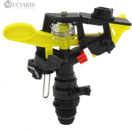 MUCIAKIE 20PCS 1/2'' Male Threaded 360 Degree Adjustable Rotating Spray Impact Impulse Sprinkler Garden Irrigation Lawn Grass
