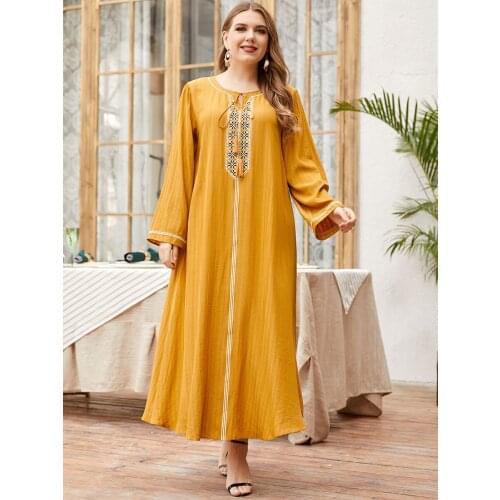 Ramadan Eid Abaya Muslim Dress Dubai Turkey Robe Longue Djellaba Femme Abayas Arabic Dresses Women Islam Summer Moroccan Kaftan