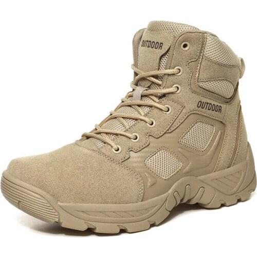 Mens Military Boot Combat Mens Ankle Boot Tactical Big Size 39-46 Army Boot Male Shoes Work Safety Shoes Motocycle Boots666