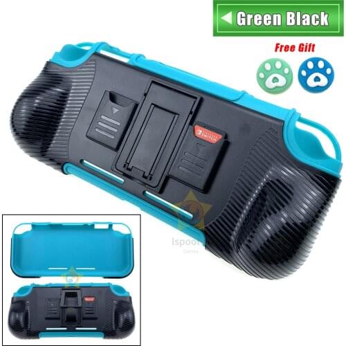 2020 TPU Soft Case for Nintendo Switch Lite Protective Back Cover Case Stand for Nintend Switch Mini NS Console + 2 Game card ca