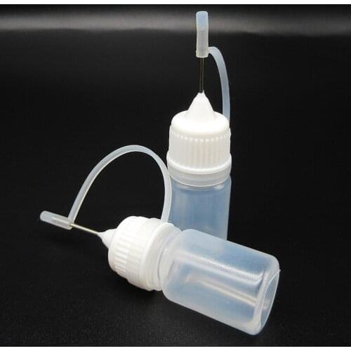 Mini plastic bottle 3ml sample bottle ,needle tip dropper bottle with silicone gel 100pcs/lot free shipping
