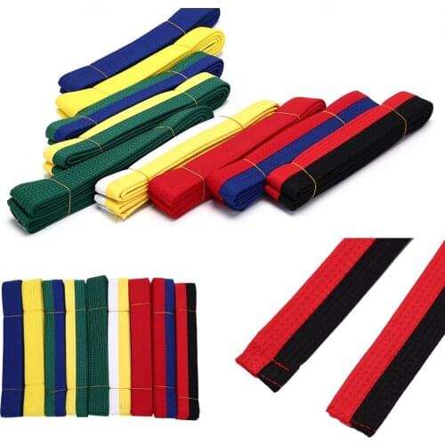 2021 New Professional Taekwondo Belt Karate Judo Double Wrap Martial Arts Stripe Sports Belt