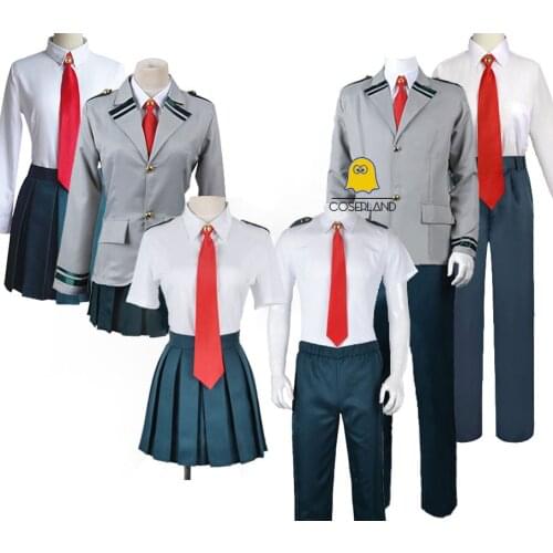 Boku No Hero Academia Cosplay School Uniform My Hero Academia Midoriya Todoroki Bakugo Asui Tsuyu Himiko Toga Halloween Costume