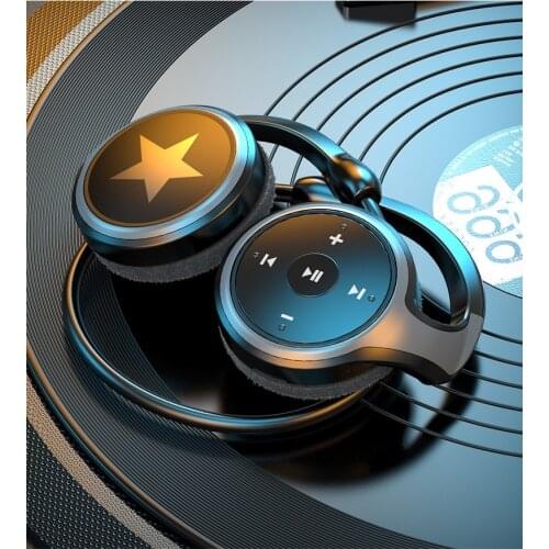 Sports Wireless Headphones Rear-Mounted Stereo Bluetooth 5.0 Headphones Neckband Earphone