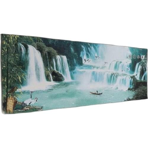 Thangka embroidery portrait religious Tibetan portrait Nepalese Buddhist temple brocade painting silk decoration landscape paint