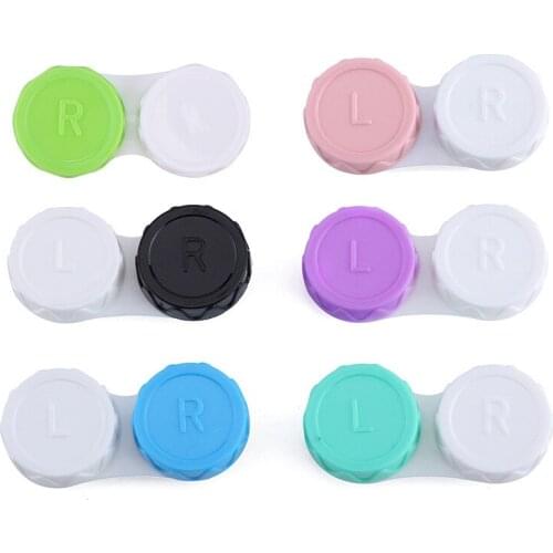 1PCS Glasses Cosmetic Contact Lenses Box Contact Lens Case for Eyes Travel Kit Holder Container Travel Accessories Wholesale
