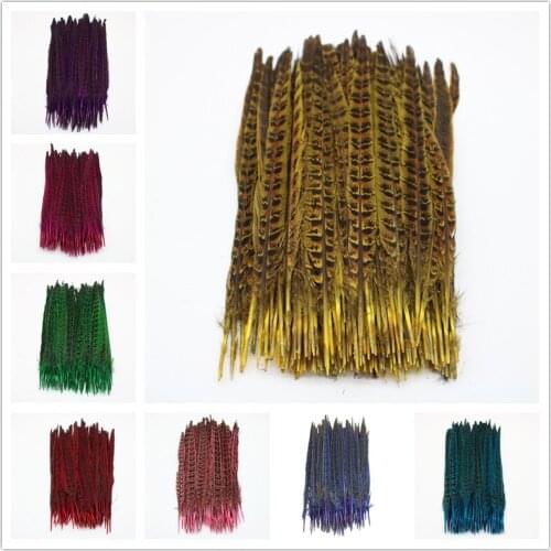 50Pcs/Lot Ringneck Pheasant Tail Feathers 30-35CM/12-14inch Natural Female Pheasant Feathers For Crafts DIY Wedding Decorations